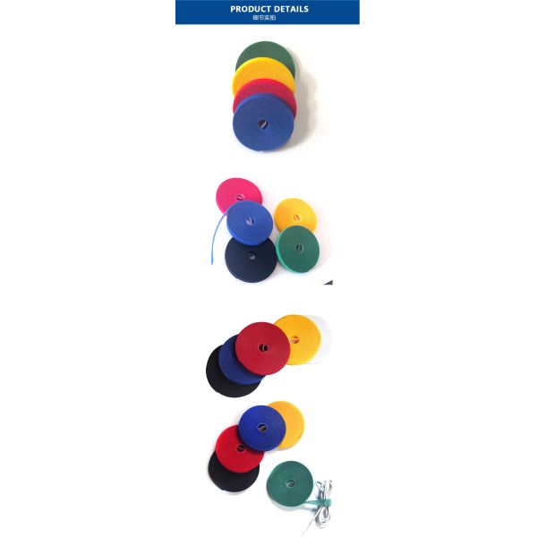 Sustainable Hook And Loop Fastener Self Adhesive For Office Data Cable Bundling