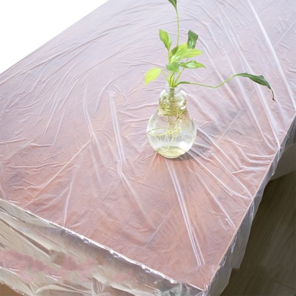 Disposable PE Plastic Dining Table Cloth Rectangular Tablecloth Package Gross 0.500kg