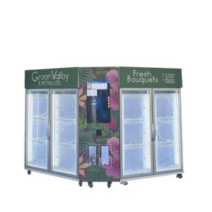 Quality 2 in 1 Locker Flower Vending Machine with 32 Inch Touch Screen and Cooling System in Shopping Mall for sale