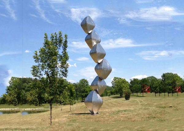 Buy Abstract Steel Sculpture / Stainless Steel Art Sculptures Garden Landscape Design Cubes at wholesale prices