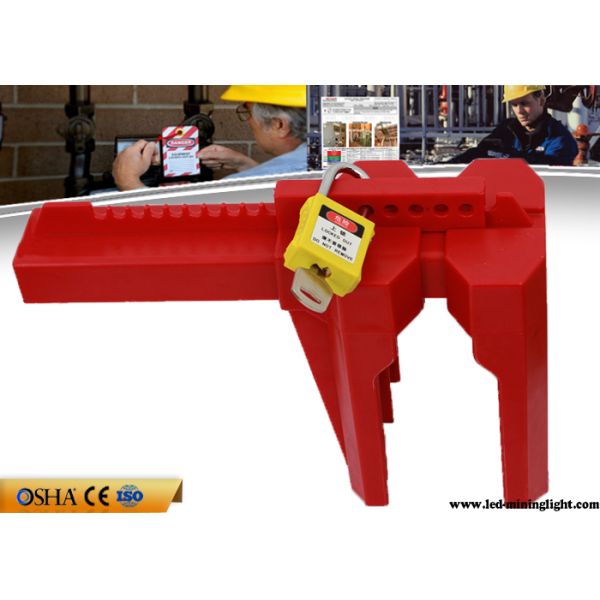 Red Adjustable Industrial Valve Lock Out Osha Standard 6 Padlocks Available