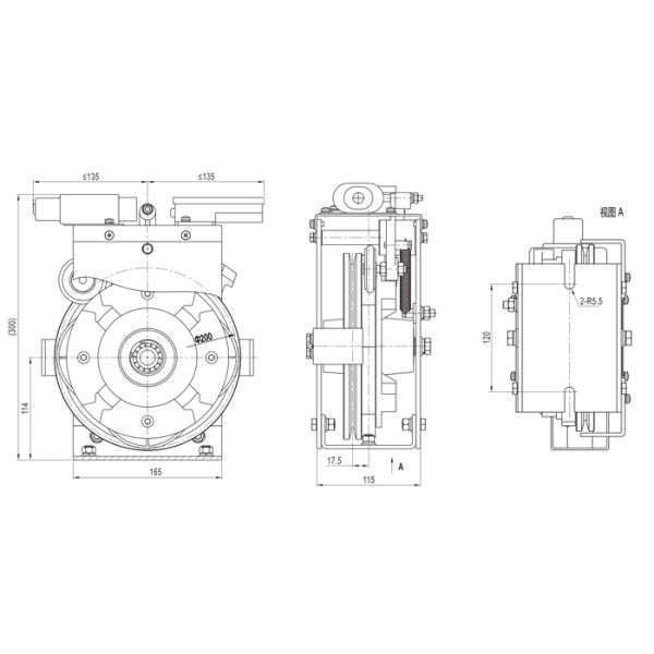 2.0m/S Elevator Lift Overspeed Governor With 240mm Sheave 500N Pulling
