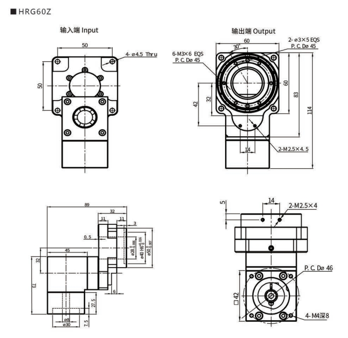 Hollow Rotary Table Actuator Right Angle Rotating Platform Table For CNC Machining