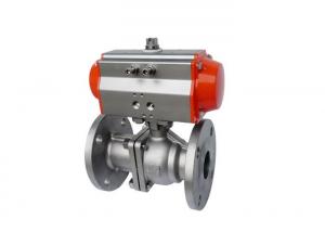 Quality Flange CF8 Body 8 Pneumatic Actuated Ball Valve for sale
