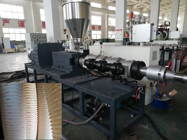 Energy Saving Plastic Pipe Extrusion Machine PVC Spiral Reinforced Pipe Production