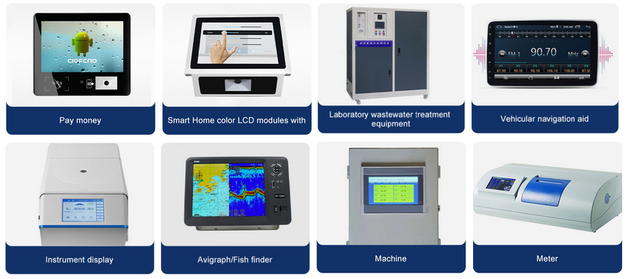 10.1 Inch LCD Touch Screen Display 1024x600 Resolution With LVDS Interface