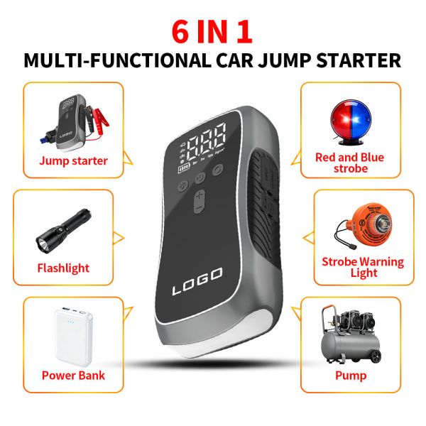Emergency Start Power Supply 12V Multi Function Car Jump Starter 8000mAh 10000mAh 12000mAh