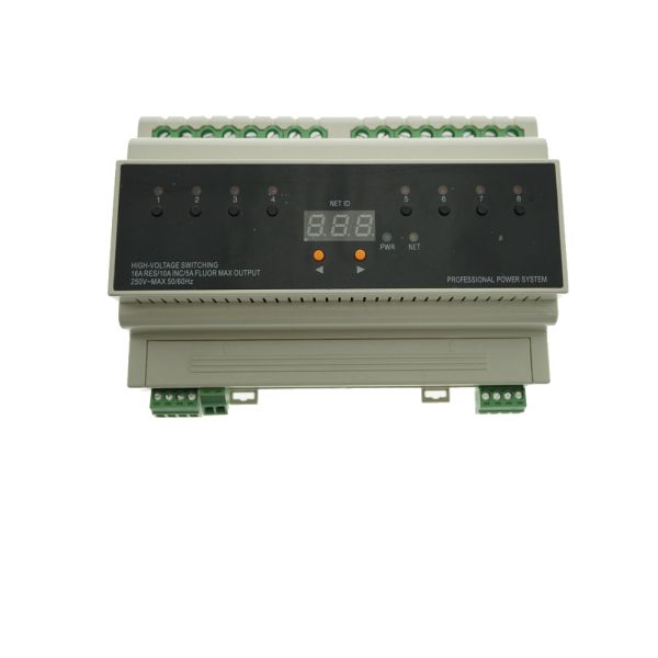 RS-485 Intelliegent System Lighting Control Module With 8 Channels Execution