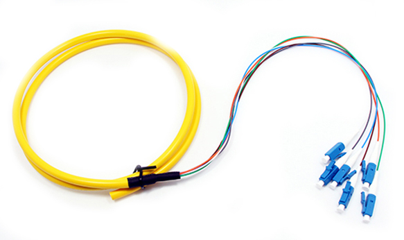 LC Fiber Optic Cable Pigtail With 0.9mm 12 Colors Mini Breakout Cable