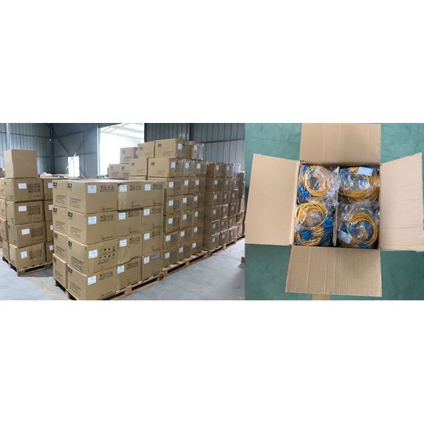 FTTH OM3 LC-LC-UPC 3mm 1m Duplex Fiber Optic Patch Cord LSZH