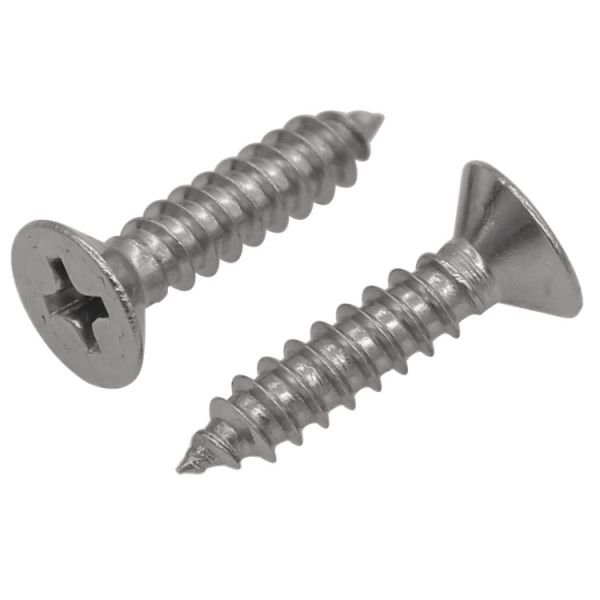 OEM ODM Self Tapping Screws 120 Degree Flat Lock Screws