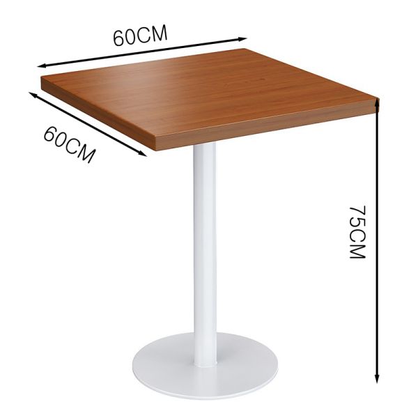 Round Square PANEL Wood Style Rack Study Table for Modern Design Dining Hall and Cafe Restaurant Eating