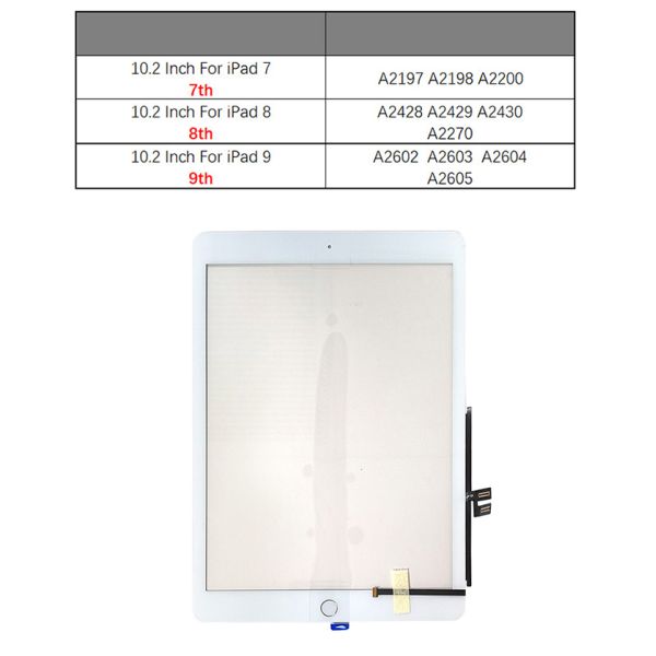 10.2inch A2270 A2197 Lcd Replacement Display Screen For Ipad 7 8 9