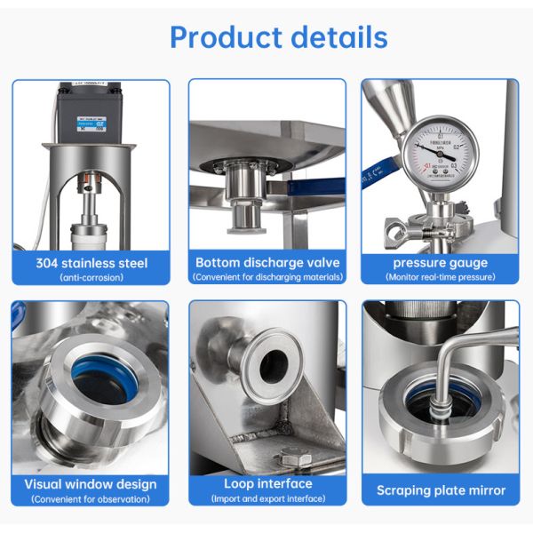 High Quality Double-layer Stainless Steel Laboratory Reactor Hydrogenation Reactor Stainless Steel Tank