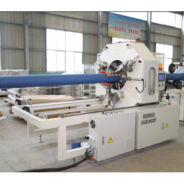 Precision Corrugated Pipe Cutting Machine Automatic Manual Operation Modes