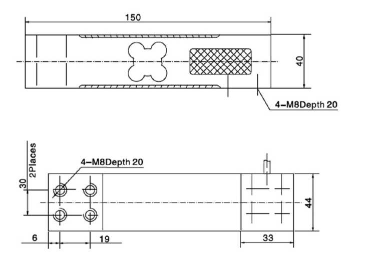 High-Precision Aluminum Alloy Single Point Load Cell For Parallel Weighing Systems WL-117 Heavy-Duty 50-500kg Capacity