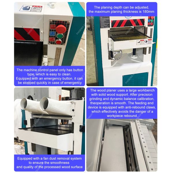 Customized Voltage Woodworking Planer One Sided Machine Automatic Grade Automatic