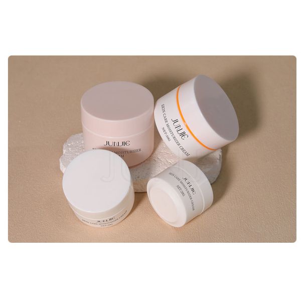 Face Cream Jar Empty Cosmetic Plastic Packaging 50ml Custom PP Empty Lid Face Cream Container Custom Color