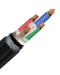 Bare Copper Conductor 4 Core Armored Cable , External Armoured Cable Antirust