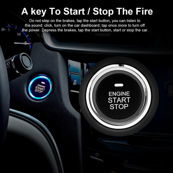 Car security alarm system smart button engine starter with PKE Keyless entry