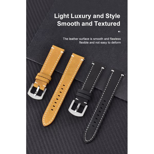 Custom Soft Satin-Finish Leather Watch Strap