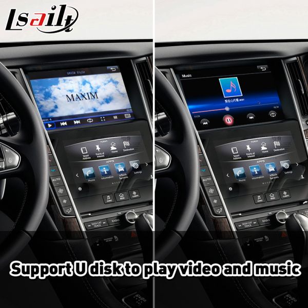 Wireless Android Auto Carplay Integration Interface for 2013-2015 Infiniti Q50