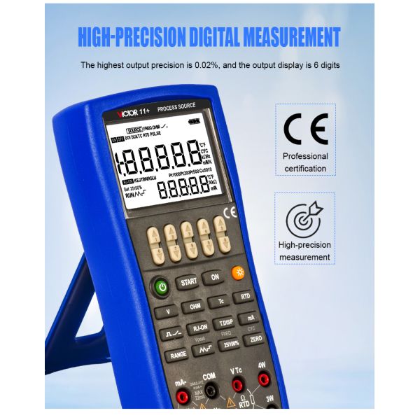 VICTOR 11+ Process Signal Source handheld calibrator process calibrator multimeter digital calibrator