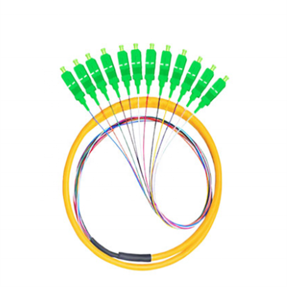 0.9mm Single Mode SC PC APC FTTH G652d bundle Optical fiber Pigtail