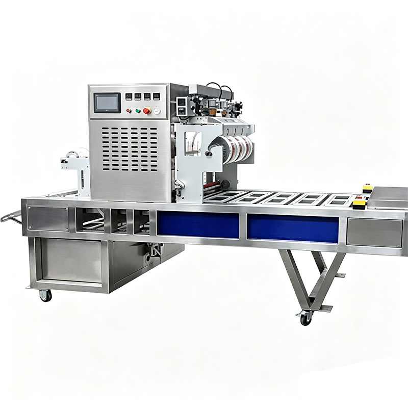 PLC Controlled 3000 Pcs/h Industrial Vacuum Packaging Machine | Automatic Inline Sealing Equipment