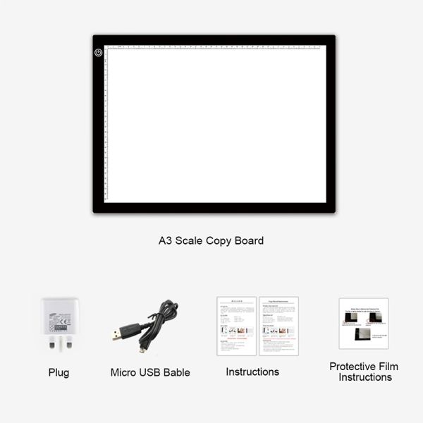 Customization Acrylic Ultra Thin LED Light Pad Professional Design Drawing Board Illuminated Light Plastic Custom Logo