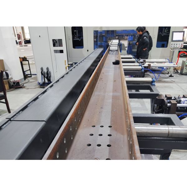 Equipped With 3 Spindles Cnc H Beam Drilling Sawing Machine For Steel Structure Industry