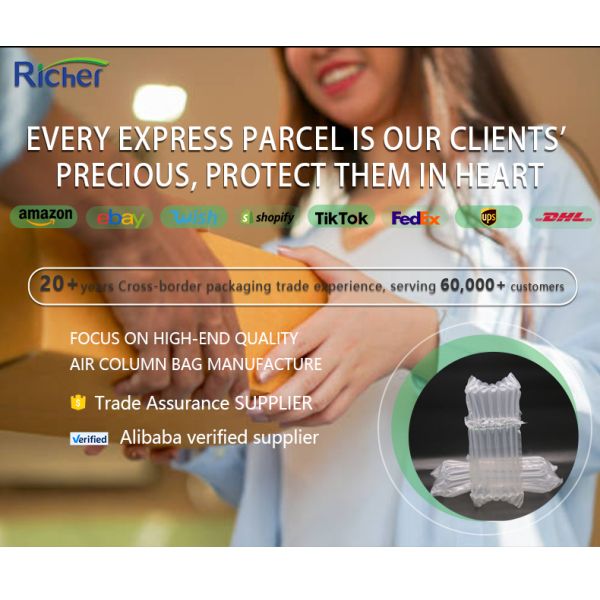 Free Sample protection Durable Transport Shipping Plastic Poly Mailer Bubble air Column Bag
