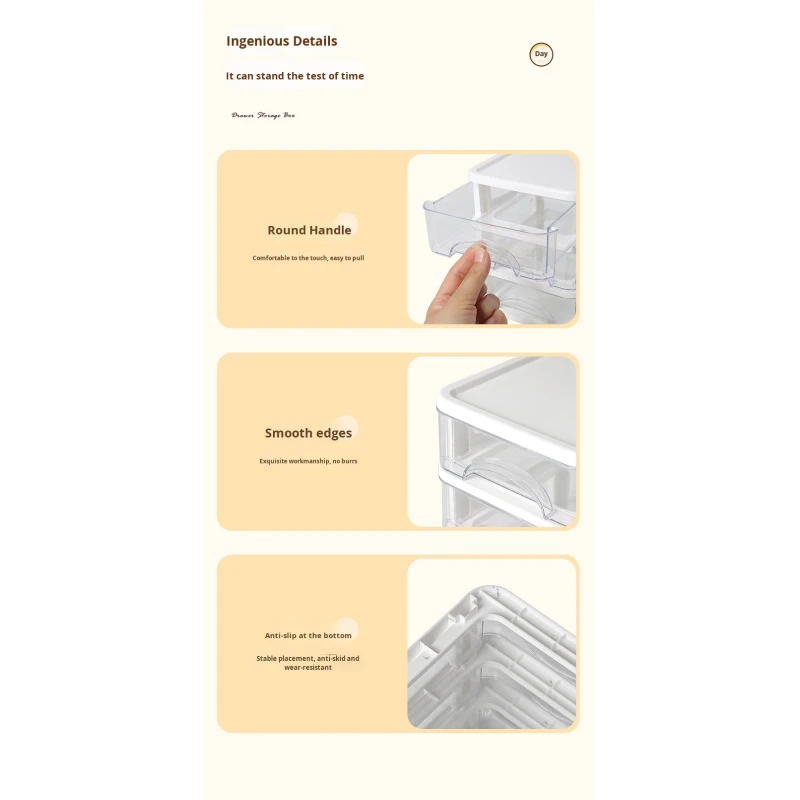 Multi-layer Plastic Desktop Storage Drawers Rectangle Office Organization Jewelry Cosmetics Storage Jewelry Storage Box