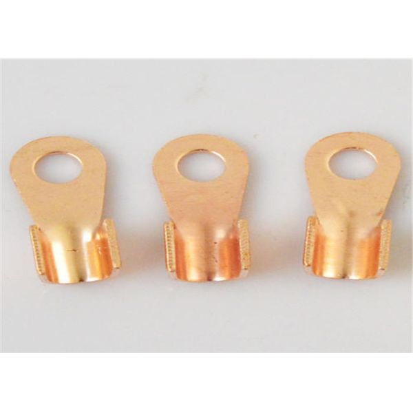 Copper Alloy Casting Copper Ring Terminals High Precision Sand Blasting Surface