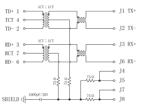 KLU1T041C-43 LF , PHY Interface With RJ45 magnetics LPJ0014ABNL Touch Panel PC