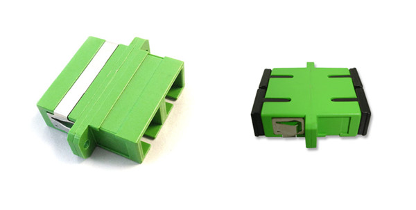 Green Singlemode SC APC fiber optic cable adapter for LAN , Low Insertion Loss