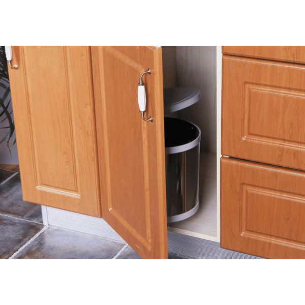 Rotate Metal Garbage Cans Stainless Steel Material Pull Out Type Water Proof