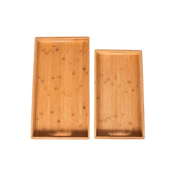 Antimicrobial Non-toxic rectangular Customized Bamboo Serving Tray