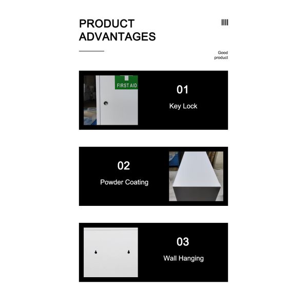 Customized Empty First Aid Cabinet Lockable For Emergency First Aid Contents