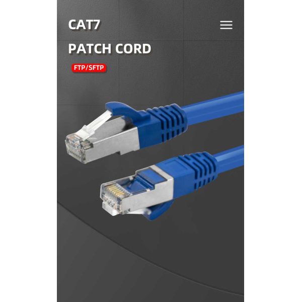 CCA Material Rj45 CAT7 Patch Cord 2m Ftp Utp Sftp Patch Cable