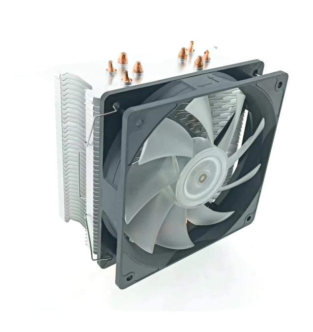 Desktop Computer CPU Heatsink 4 Copper Heat Pipe Downdraft CPU Cooling Fan