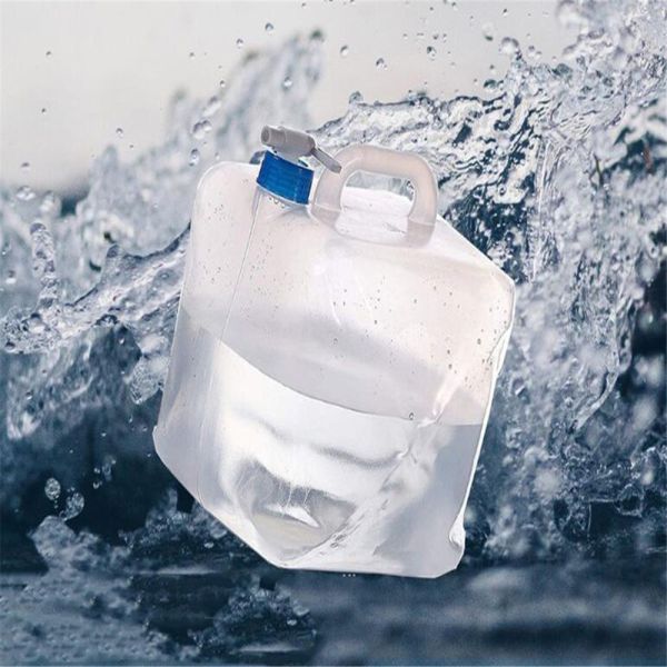Collapsible 5L 20L Plastic Jerry Can Semi Folding Water Storage Container