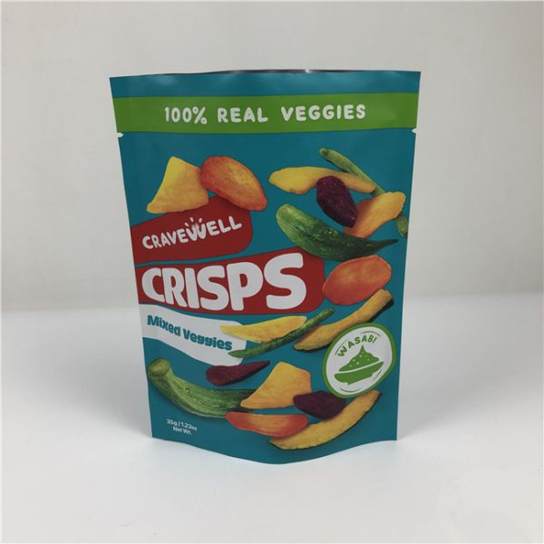 Custom Order Accepted Snack Chips Bag Packaging with Resealable and Screen Printing Features