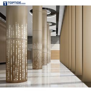 Quality Lightweight External Metal Wall Cladding Materials Steel Column Panel For Commercial Buildings for sale