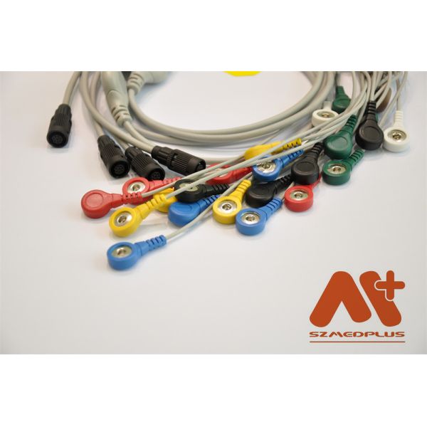 Compatible Valenta Mn-08 7 lead Holter ECG Cable