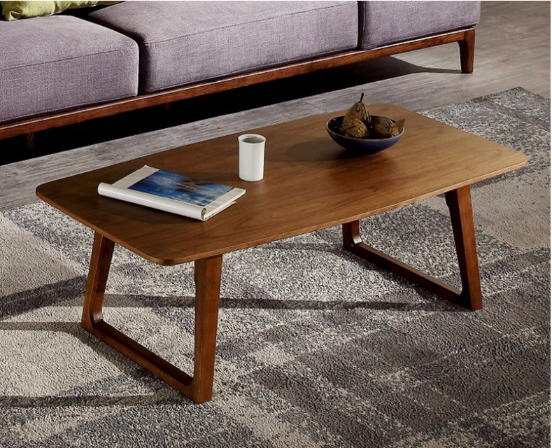 Simple Design Solid Wood Coffee Table Mdf Panel For Living Room Custom