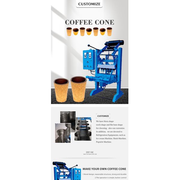 Snack Waffle Machine Make Coffee Cups Edible Coffee Cup Waffle Makers Machine