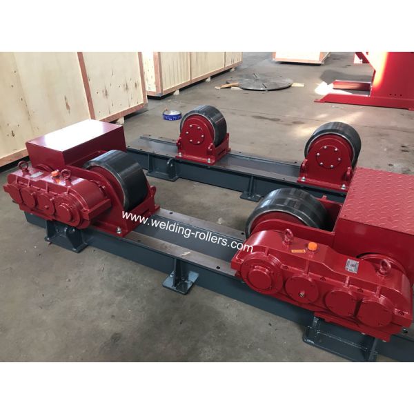 20T Welding Turning Rollers For Pipe Butt With PU With Bolt Adjustment