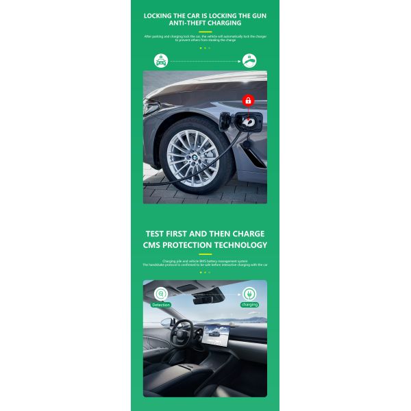 E-mingze Portable Charging Station Prophylactic Temperature Protection for Energy Vehicles DC Output 7KW 32A CCS2