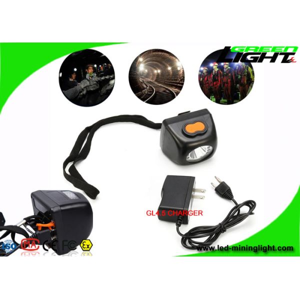 Rechargeable Black Cordless Mining Lights Portable 16 Hours Lighting Work Time IP68